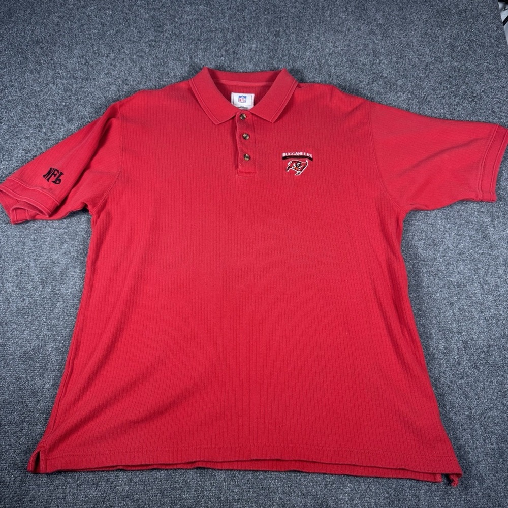 Vintage Tampa Bay Buccaneers Polo NFL Size L Y2K 90s - Picture 2 of 7